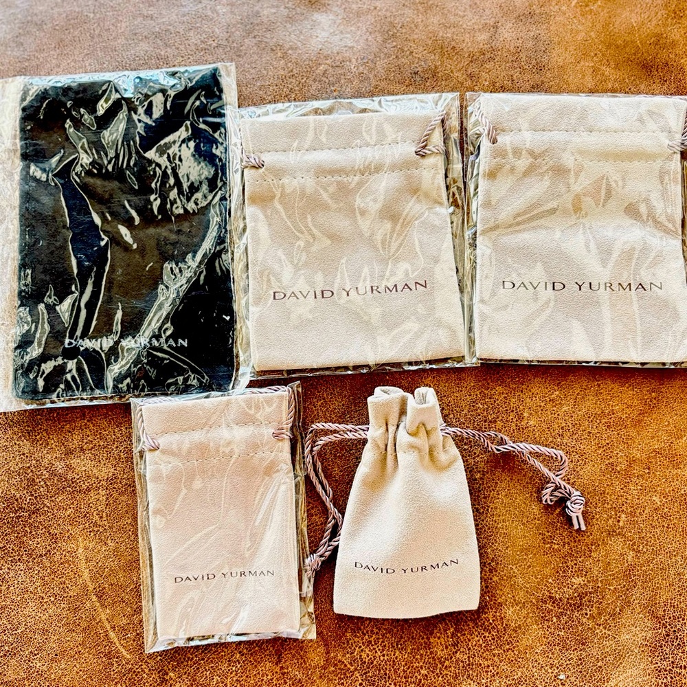 DAVID YURMAN Bags Cloth Earrings Bracelet Ring Gift Pouch Bag Sleeper NWT New